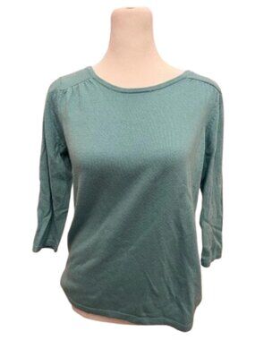 Boden Long Sleeve Cashmere Blend Sweater Blue Size 8